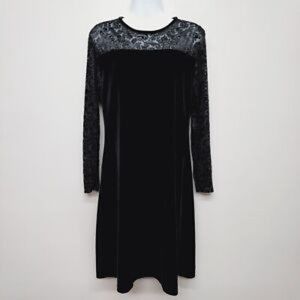 Jaqueline Ferrar Black Velvet Dress Size 12